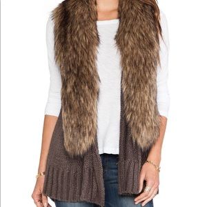 BB DAKOTA | brown knit vest